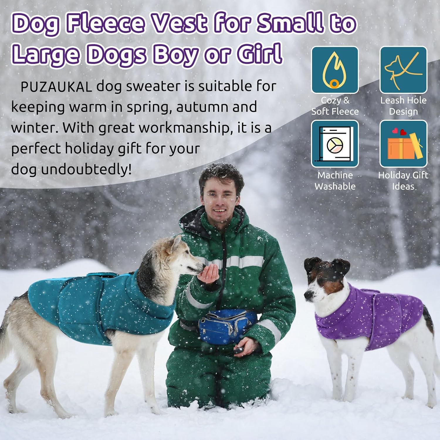 Thumbnail 6 de PUZAUKAL Hundepullover Fleece Weste XS