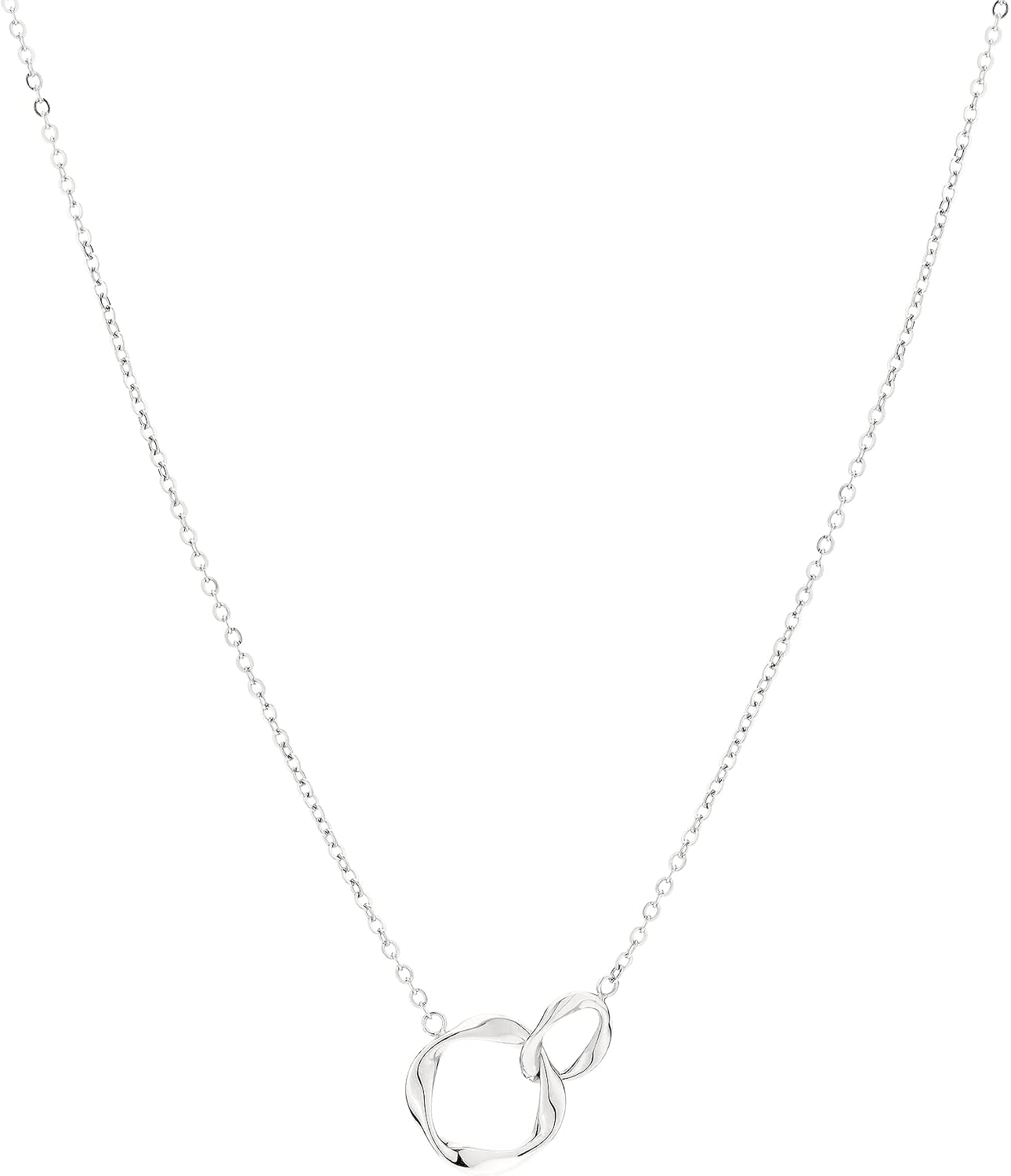 Thumbnail 6 de LIEBESKIND BERLIN Damen Infinity Schmuck – Edelstahl, Roségold-Optik, 45 cm Kette mit verschlungenen Infinity-Anhängern