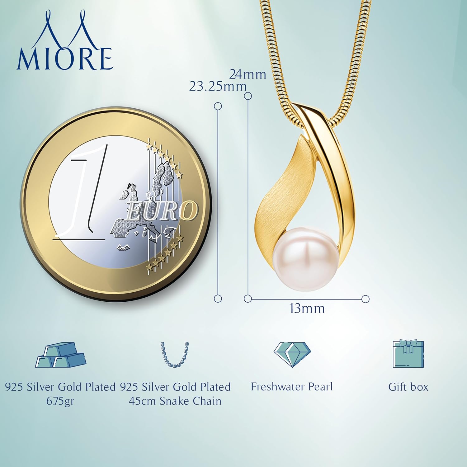 Detalle 2 de Miore Collier Perle 45 cm