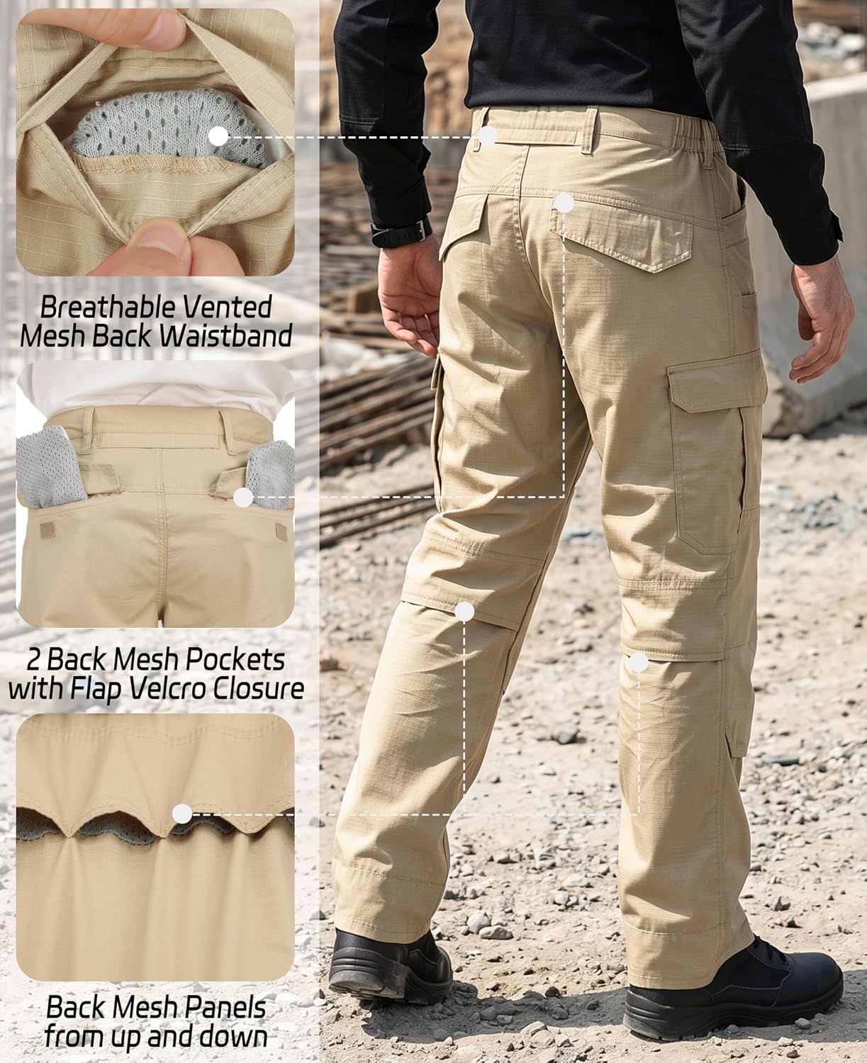 Detalle 2 de BOCOMAL FR Work Pants 7 oz