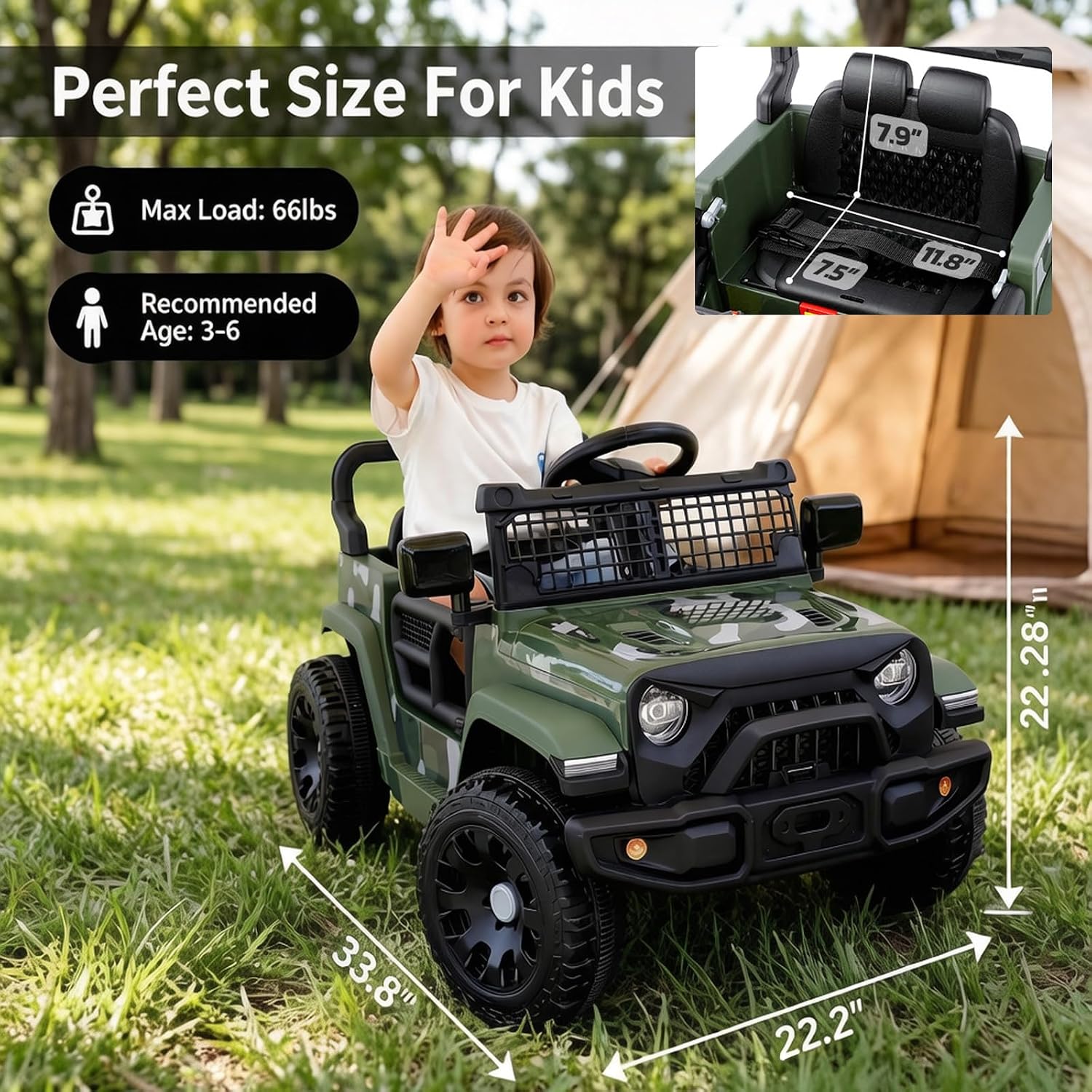 Detalle 2 de ELEMARA Ride-On Car 12V