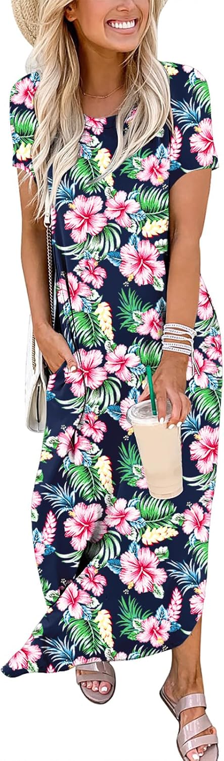 Detalle 2 de ANRABESS Womens Maxi Dress Loose Fit