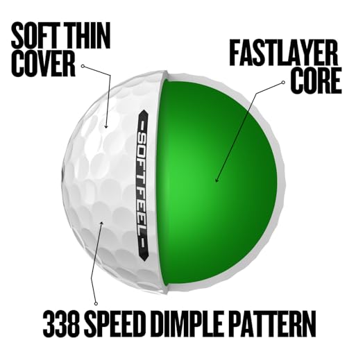 Detalle de Srixon SOFT FEEL_14 Ultra-soft and long distance golf balls – White