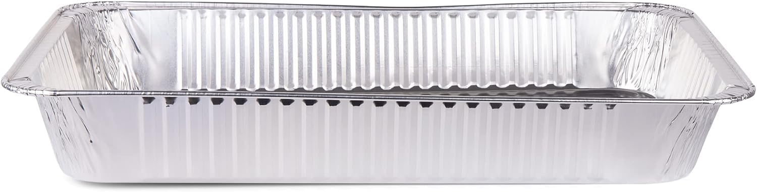Detalle 2 de Glad BB21178 Full-Size Deep Steam Table Pans, Aluminium, 2-Pack