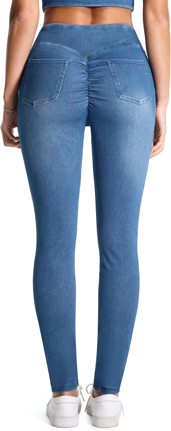 Thumbnail 6 de THE GYM PEOPLE Women's Scrunch Butt Jeggings, High-Waisted Stretch Denim