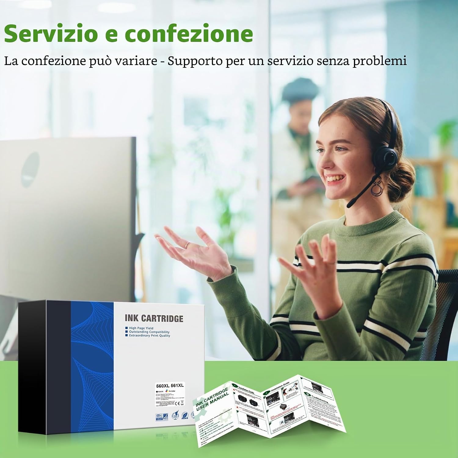Detalle de GREENSKY 953XL Rigenerato per Cartucce HP 953XL Multipack – Alta resa e chip aggiornato