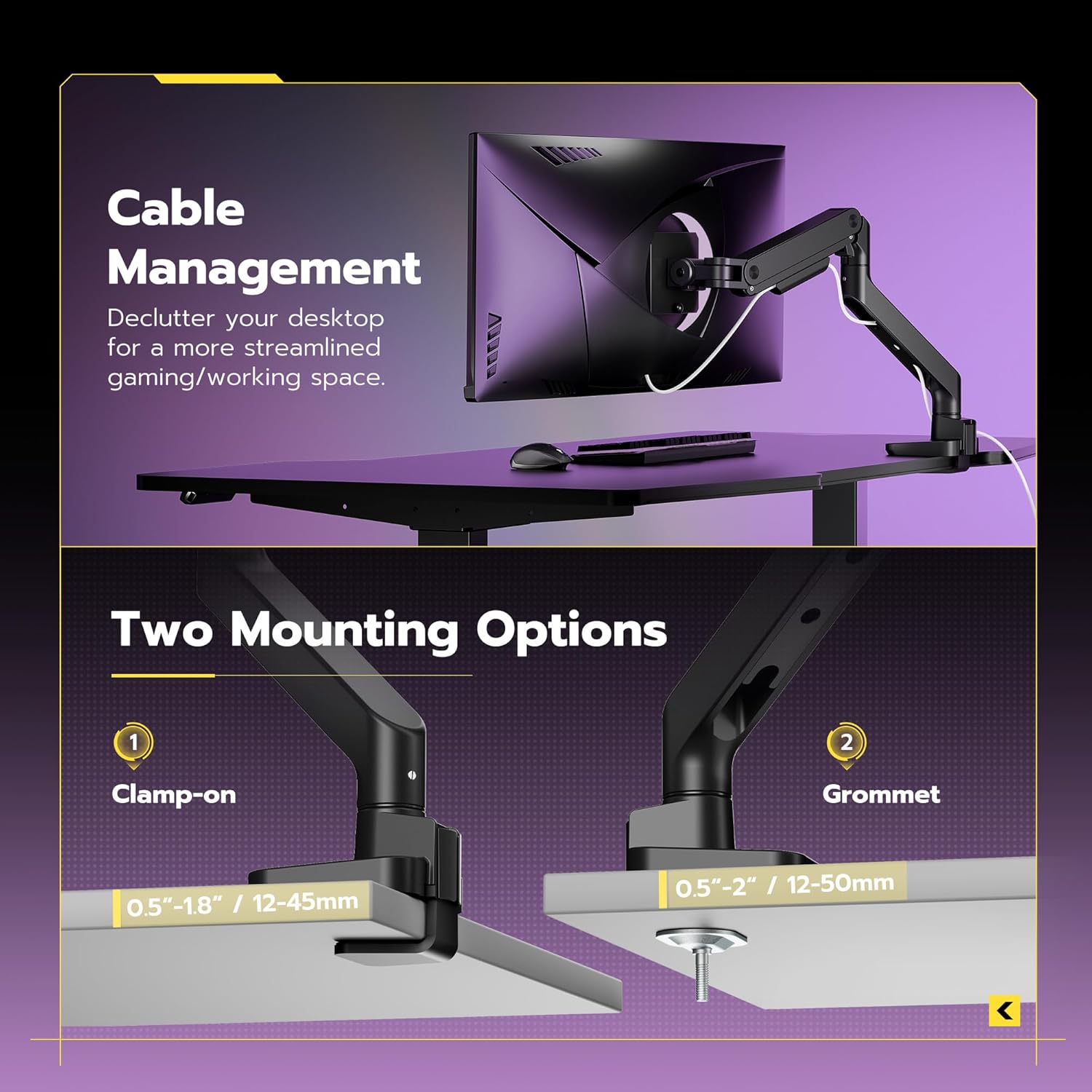 Thumbnail 4 de ARES WING Soporte Monitor Ajustable para Pantallas de 17-49" 🖥️