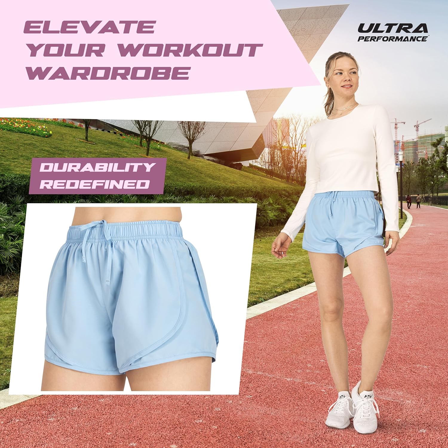 Thumbnail 3 de Ultra Performance Women’s Running Shorts 4-Pack with Brief Liner