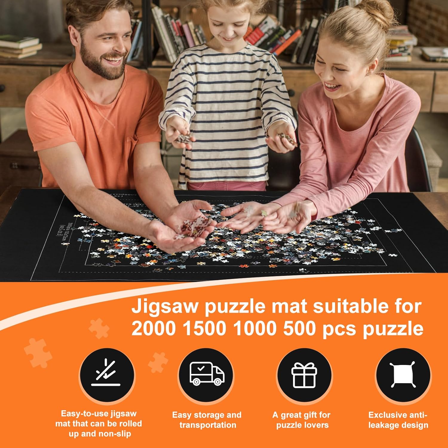 Detalle 2 de Puzzlematte Puzzlerolle für 2000 Teile Puzzles