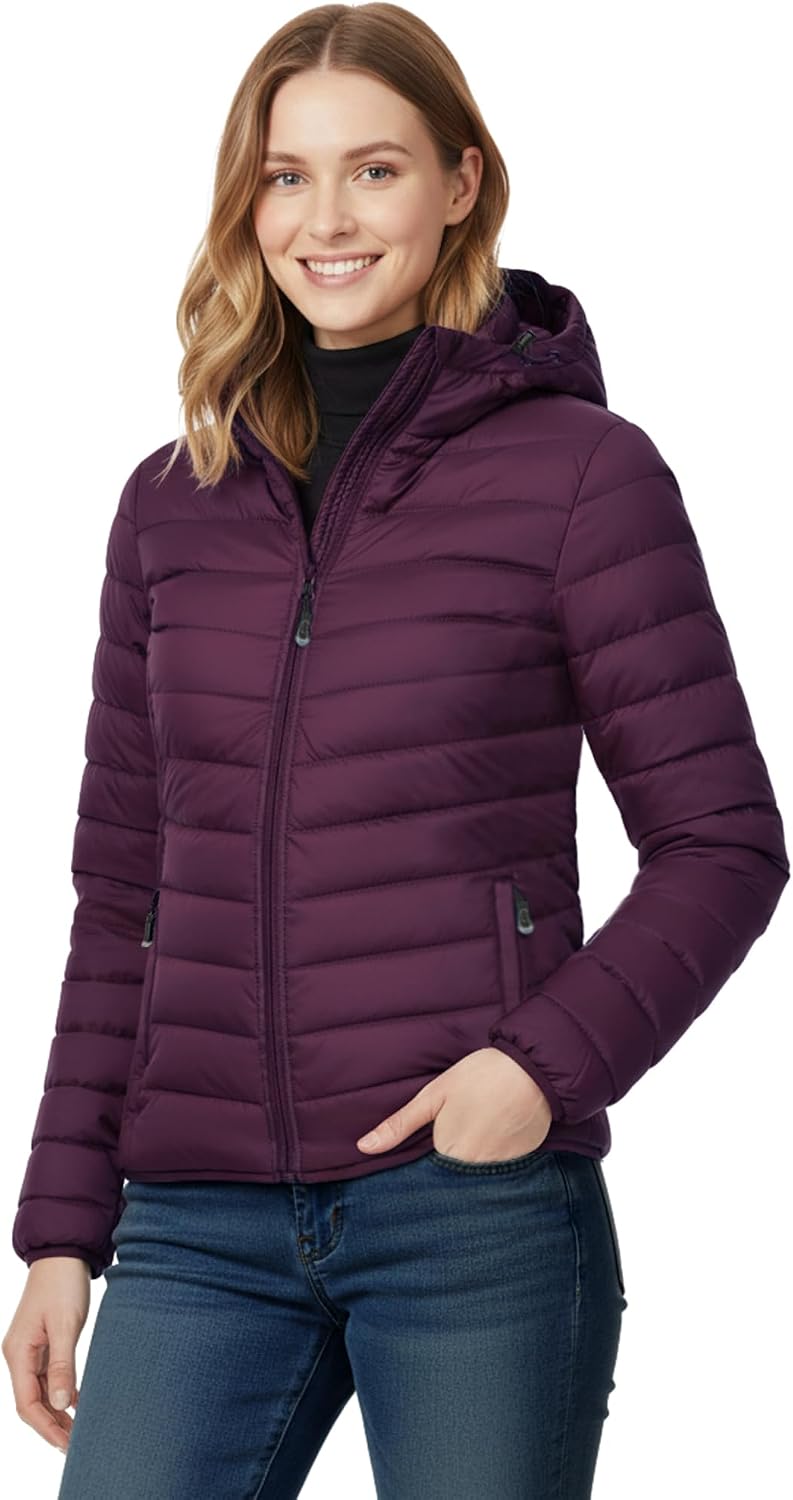 Thumbnail 6 de 33,000ft Women’s Lightweight Puffer Jacket with Hood – Water Repellent, Packable Quilted Coat