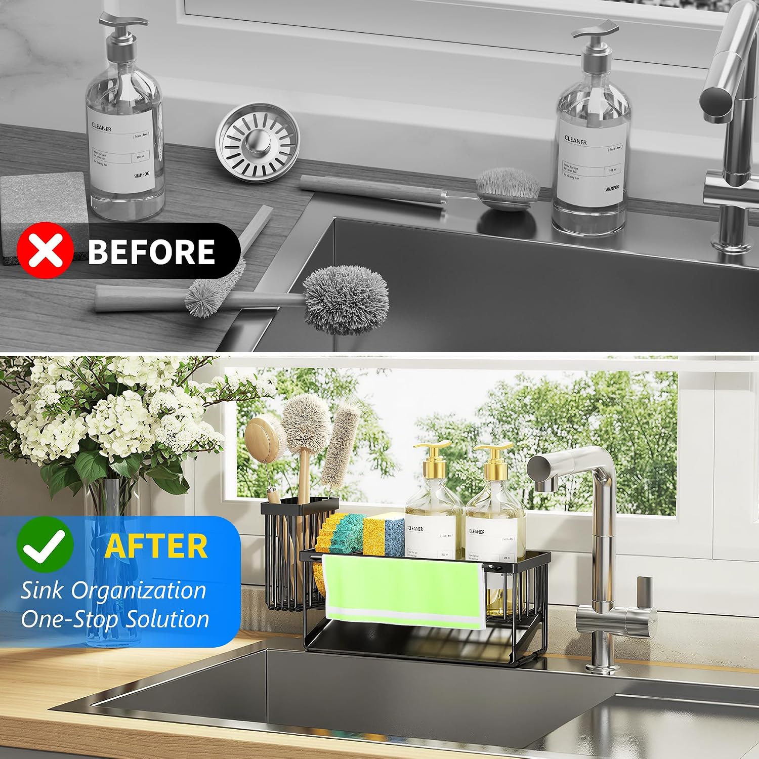 Detalle 1 de Cisily Kitchen Sink Caddy, 304 Stainless Steel