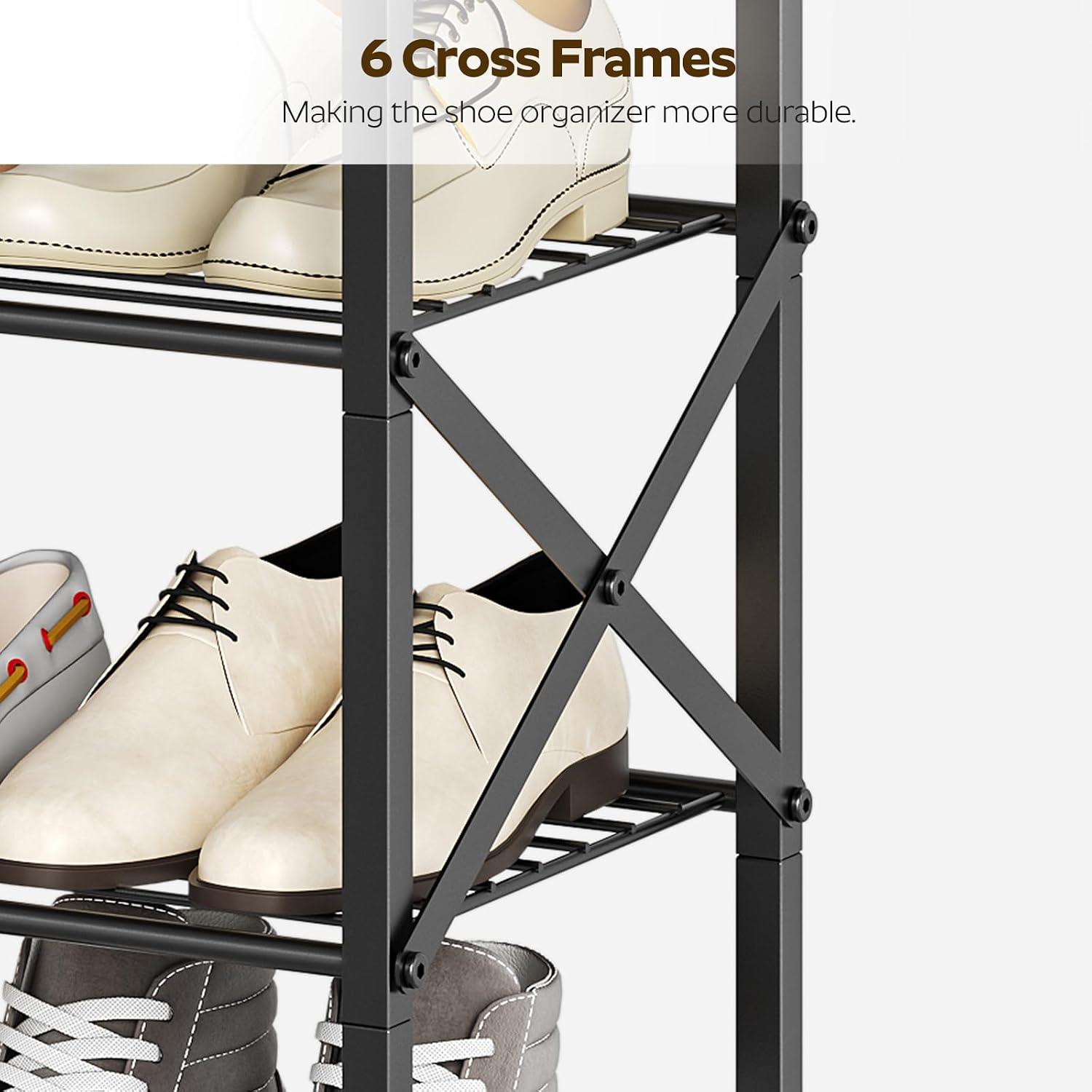 Thumbnail 5 de Yatiney 10-Tier Shoe Rack with 40-Pair Capacity ⚙