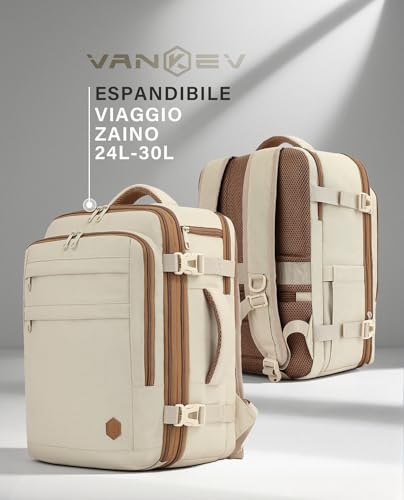 Thumbnail 7 de VANKEV Zaino da Viaggio Aereo Estensibile: 24–30 L, compatibile Ryanair, EasyJet e Eurowings
