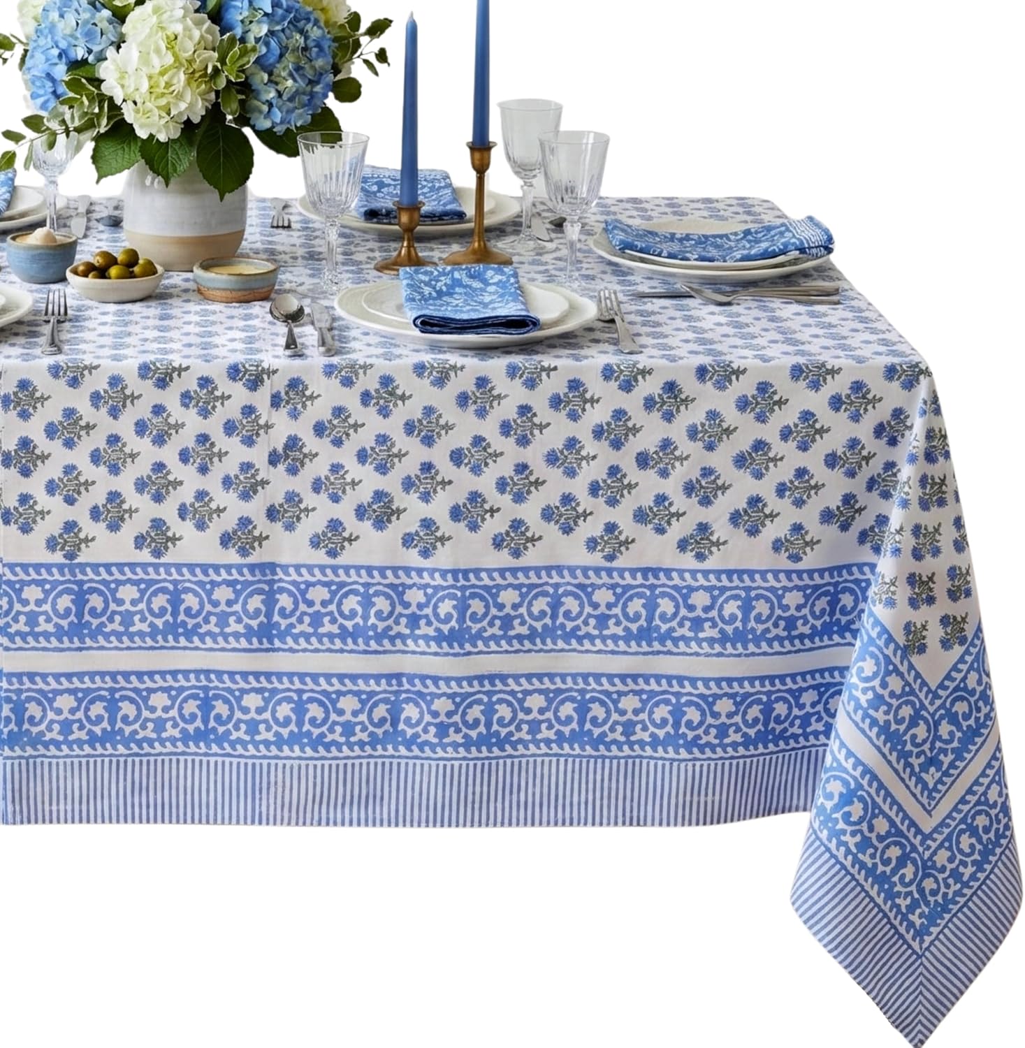 Detalle de ATOSII Cotton Tablecloth, 72 x 108 inches