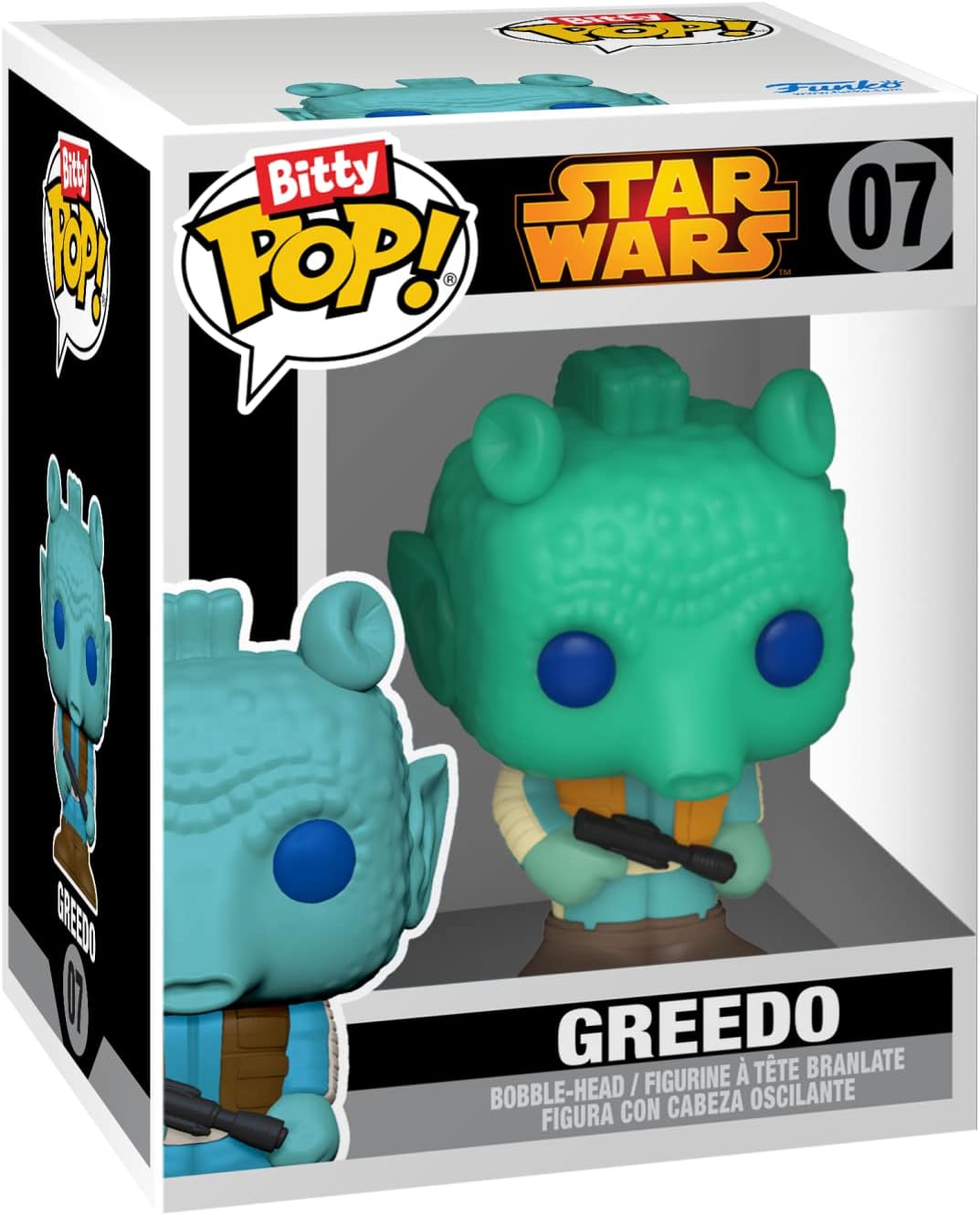 Thumbnail 6 de Funko Bitty POP! Star Wars Set: Han Solo, Chewbacca, Greedo & Mystery Mini (0.9 inch) with Stackable Display Shelf