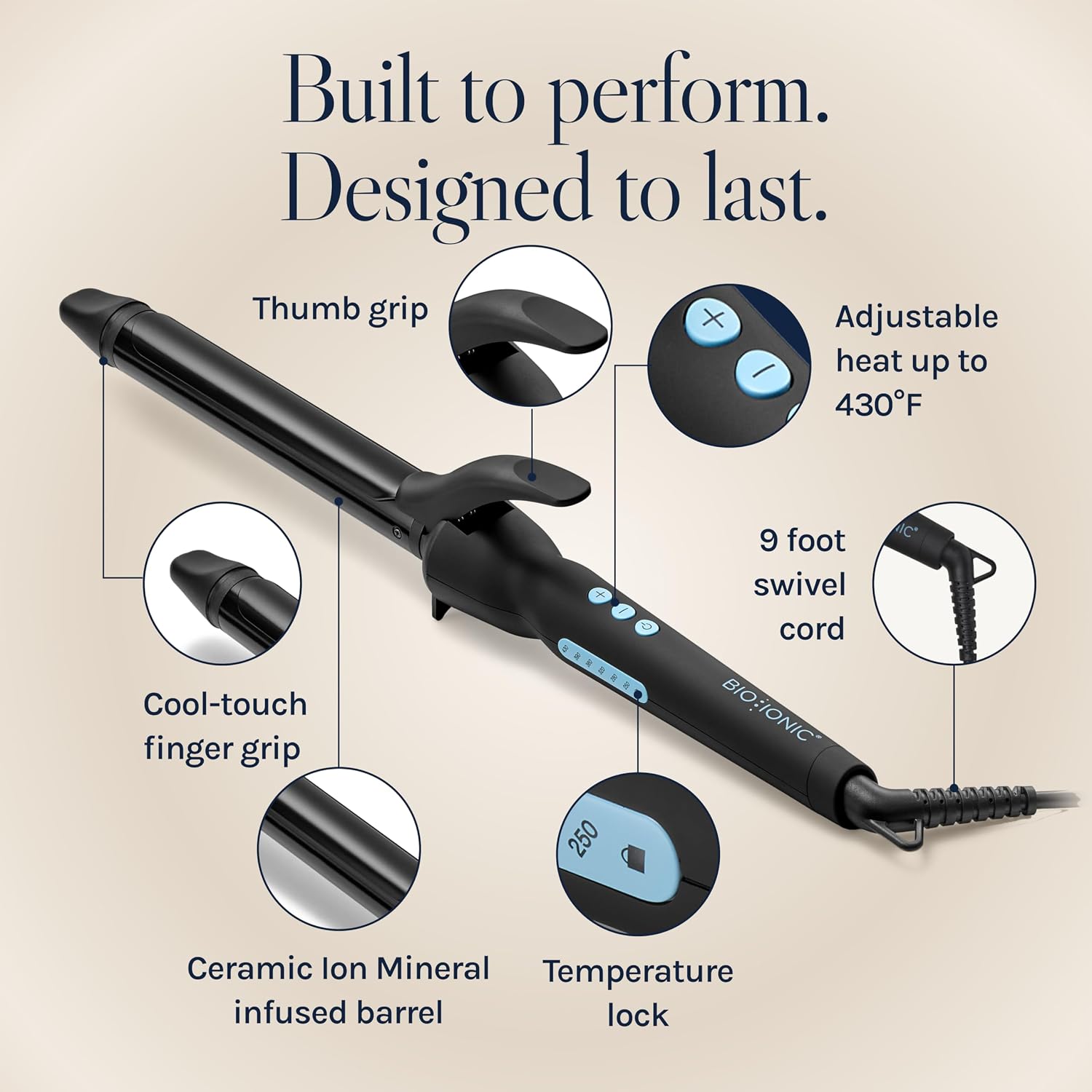 Detalle 2 de Bio Ionic Long Barrel Curling Iron ⚙
