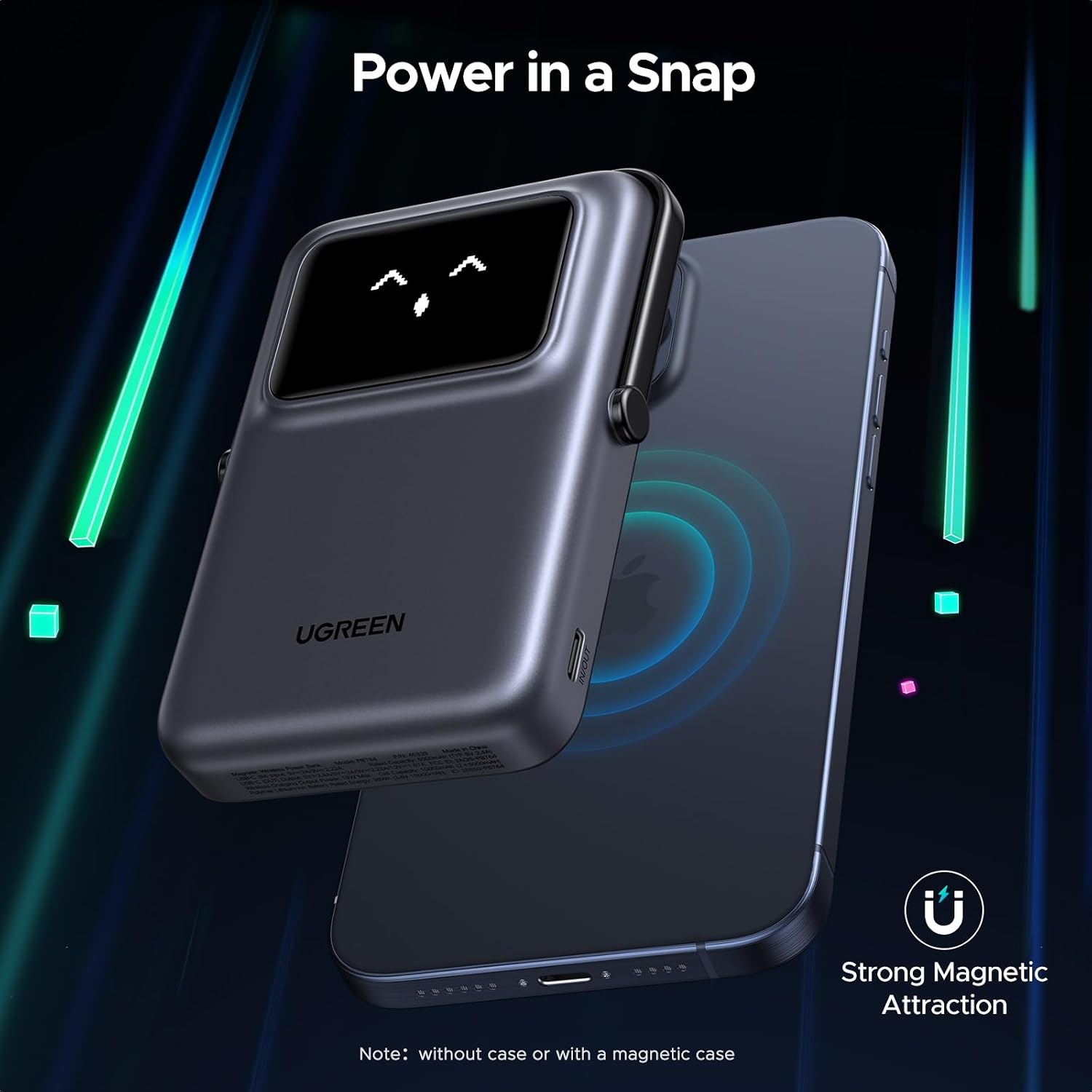 Detalle 2 de UGREEN Uno Wireless Power Bank 10000mAh