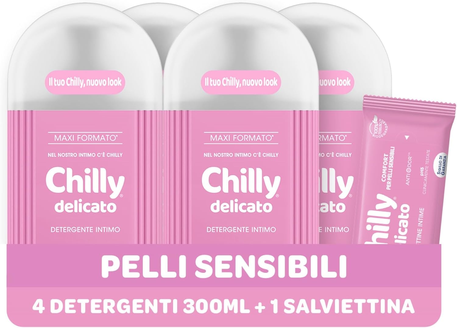 Thumbnail 6 de Chilly Detergente intimo pH 6,5 4x300 ml