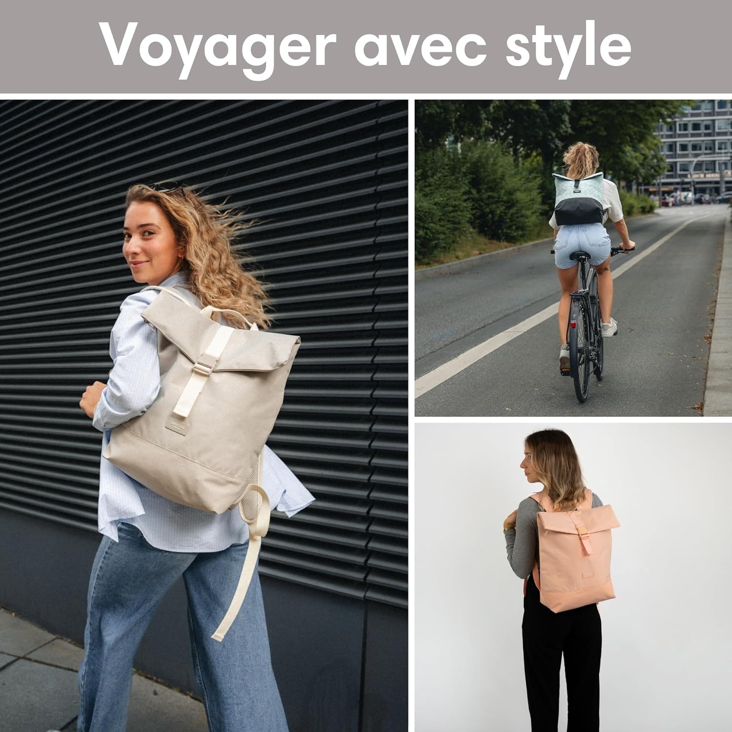 Detalle 2 de LARKSON Tammo sac à dos déperlant pour ordinateur portable jusqu’à 16 pouces