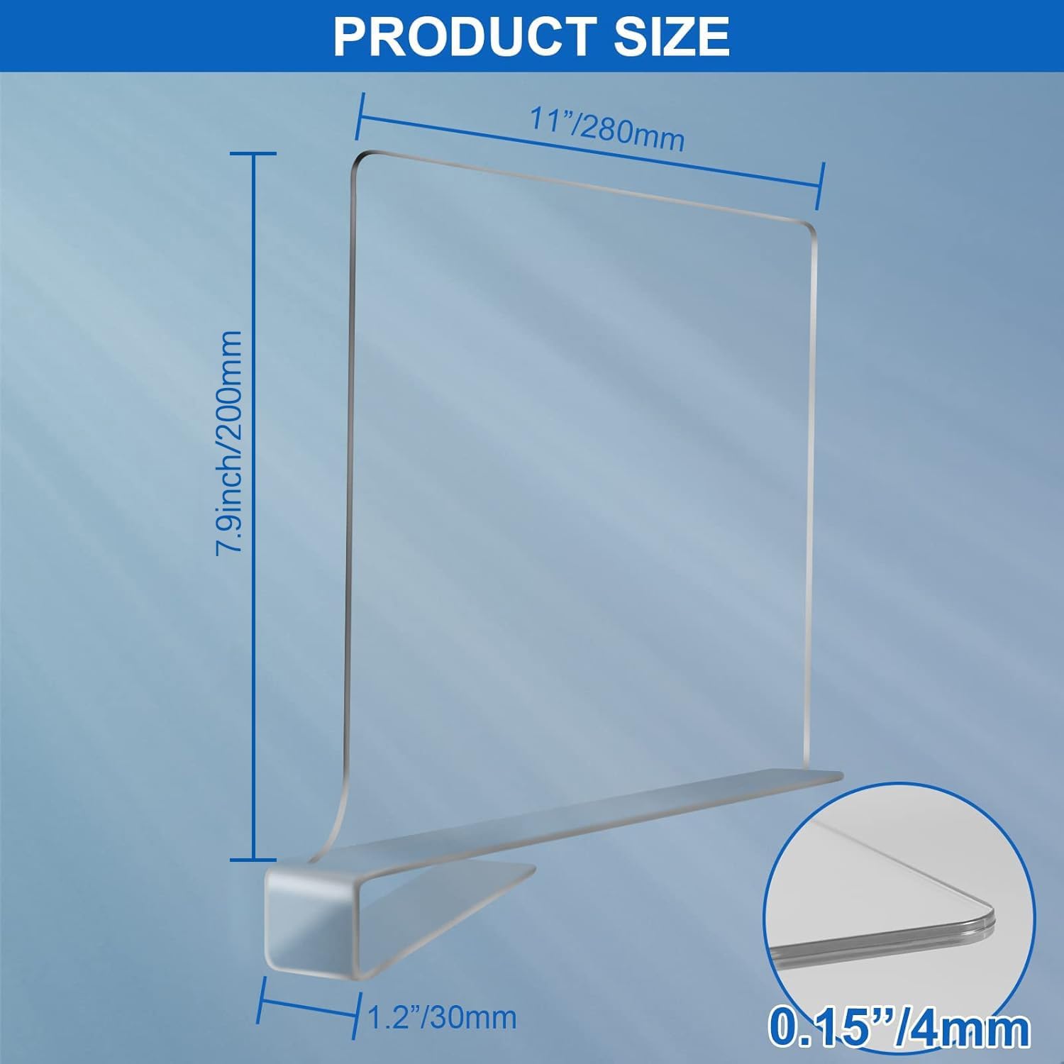 Detalle 2 de Acrylic Shelf Dividers for Closet Organization