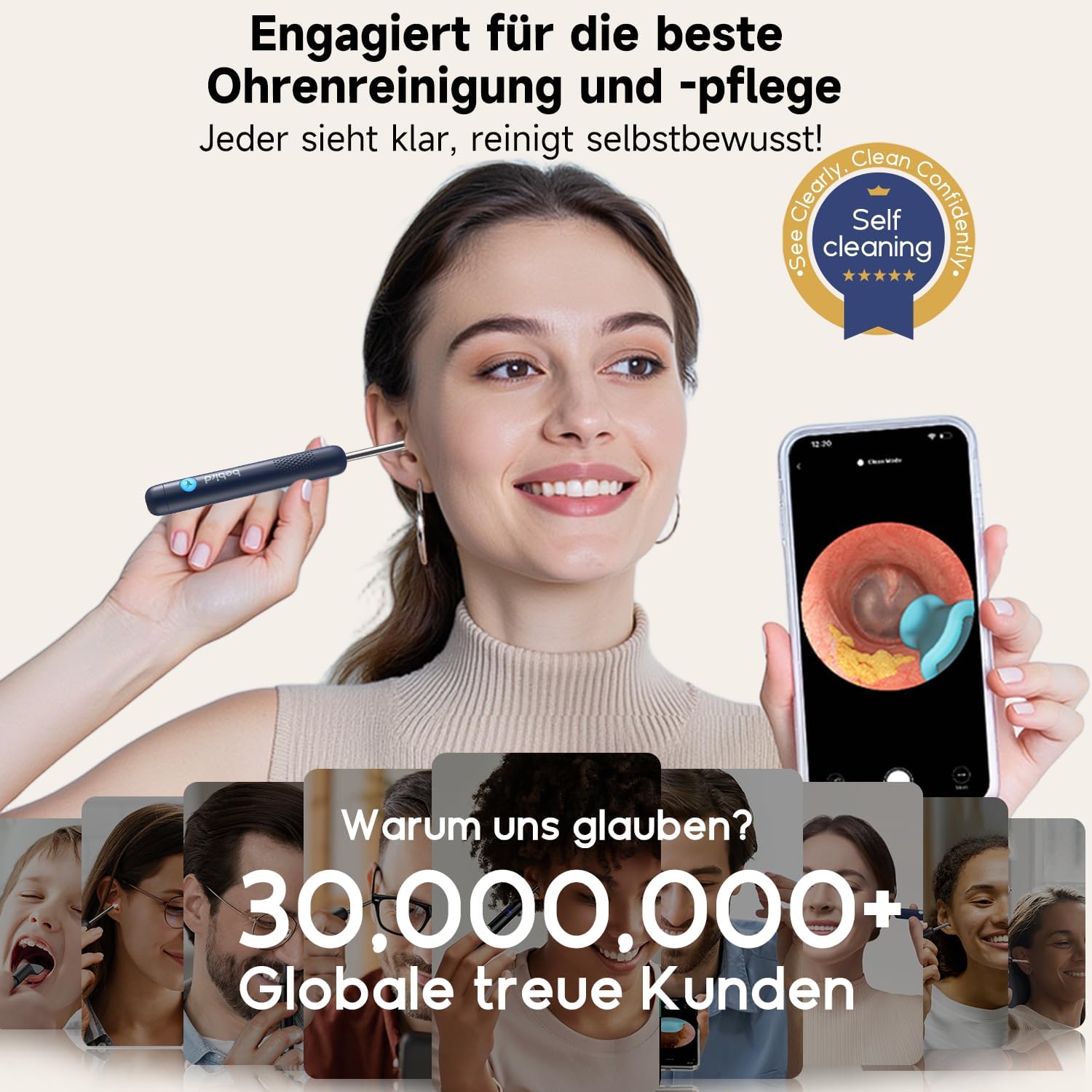 Thumbnail 6 de BEBIRD R1 Ultra Ohrenschmalz Entferner mit Otoskop-Kamera – Komplett-Set für Zuhause