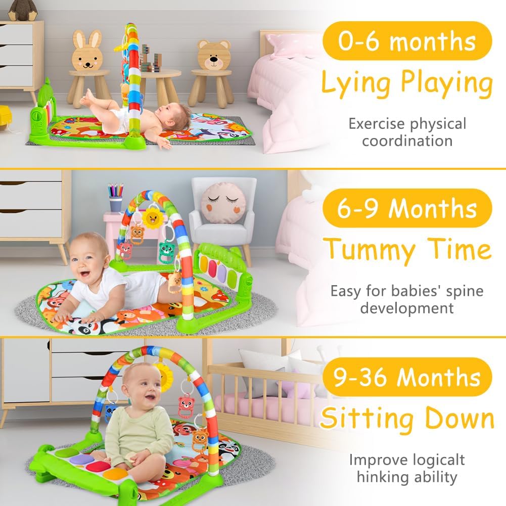 Thumbnail 5 de AOMIG Baby Play Mat with Piano 76cm