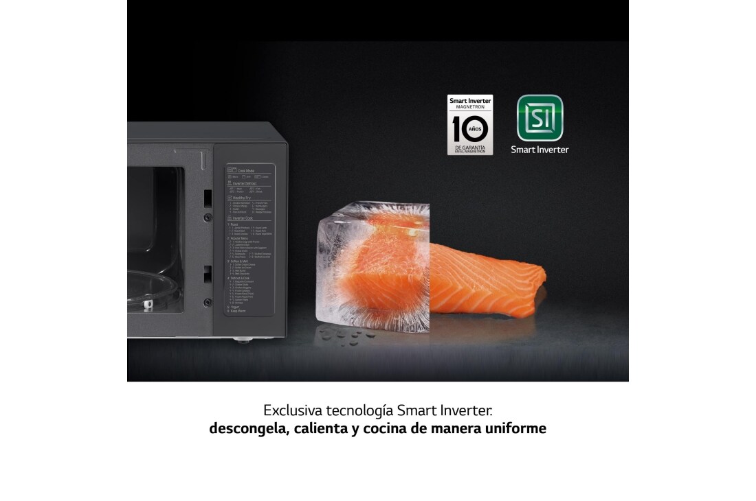 Thumbnail 2 de LG MH6565CPW Microondas Grill Smart Inverter 25 L