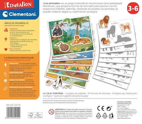 Thumbnail 3 de Clementoni Juego Educativo Montessori Animales 3–6 años