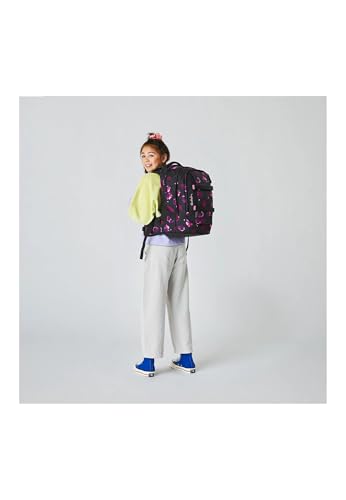 Detalle 2 de Satch Schulrucksack Pack Mystic Nights – Lila: Viel Platz, flexible Einstellung und nachhaltige Produktion