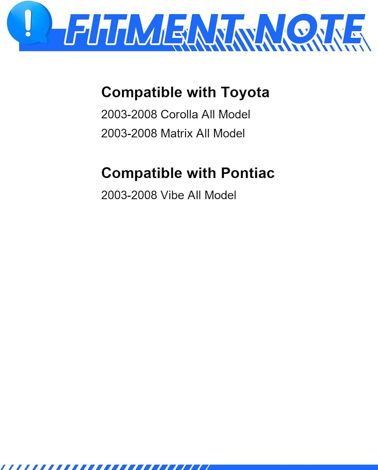 Thumbnail 1 de Anpulsero Front Brake Kit for 03-08 Toyota Corolla/Matrices and Pontiac Vibe — 275mm Drilled & Slotted Rotors with Ceramic Pads