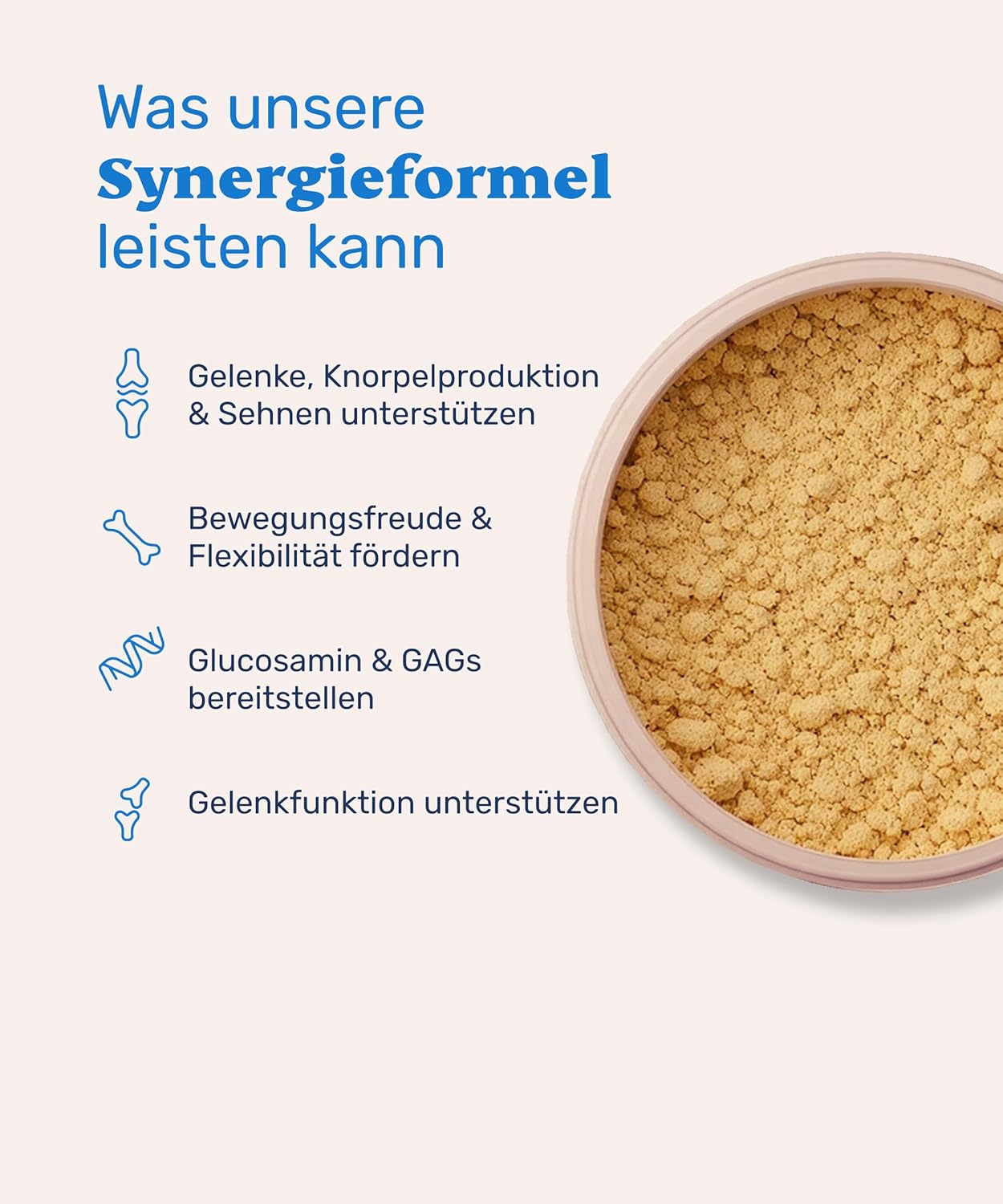Detalle de Mammaly Gelenkpulver für Hunde – Grünlippmuschel- und MSM-Pulver, 150 g