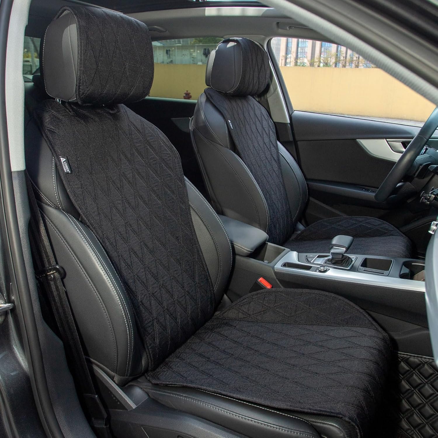 Thumbnail 1 de Leader Accessories 2pcs Car Seat Cushions: Breathable, Sideless Protectors for Front Seats