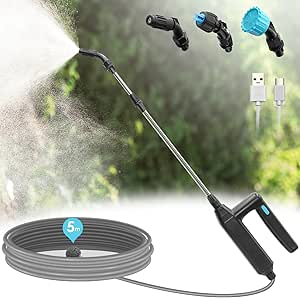 SYLSTAR Pulverizador eléctrico 5 m 🌱 con varilla telescópica