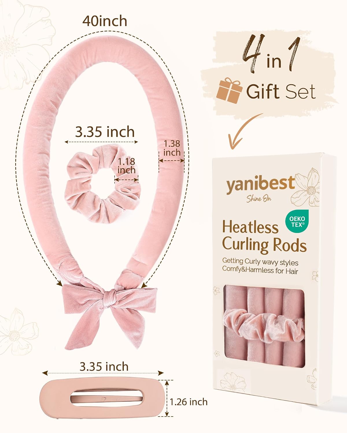 Thumbnail 4 de Yanibest Heatless Hair Curler: Overnight Ribbon Wrap for No-Heat Styling