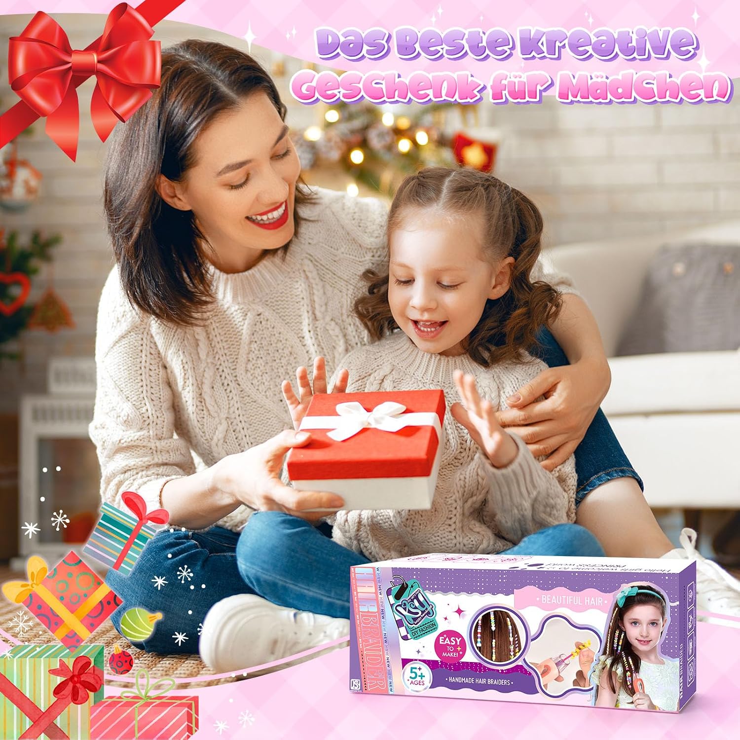 Thumbnail 5 de Flnlano Geschenk Mädchen Haarschmuck Set 5–12 Jahre