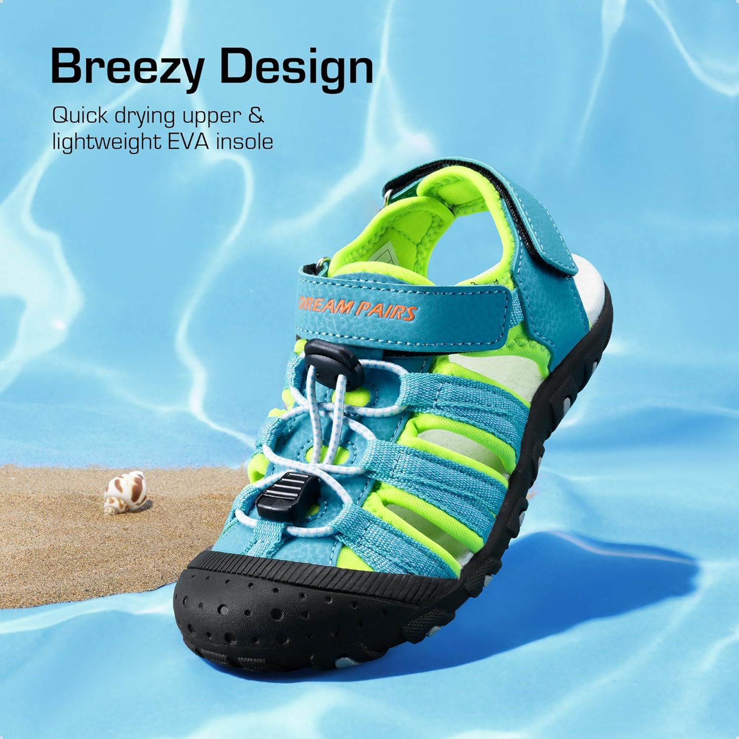 Thumbnail 5 de DREAM PAIRS Kids Summer Outdoor Sandals: Multicolor, Adjustable Fit for Toddler to Big Kids