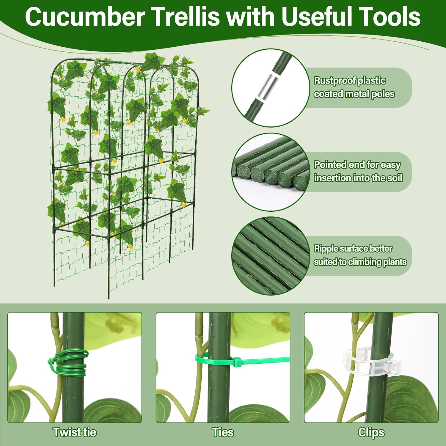 Detalle 1 de Garden Trellis with Planter, 65 x 50 Inches
