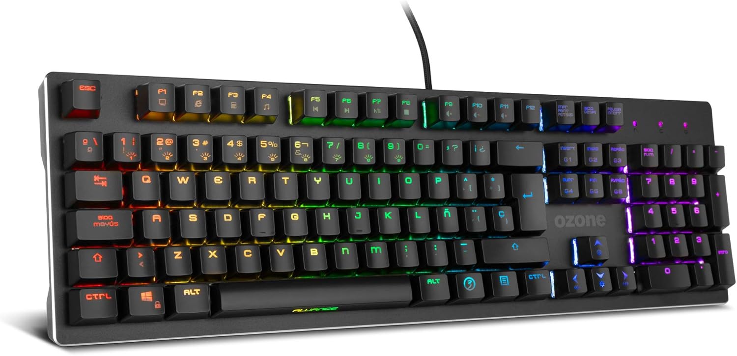 Detalle de Ozone Gaming Keyboard Alliance – OZALLIANCESP: Mechanische Hybridtastatur für präzises Gaming