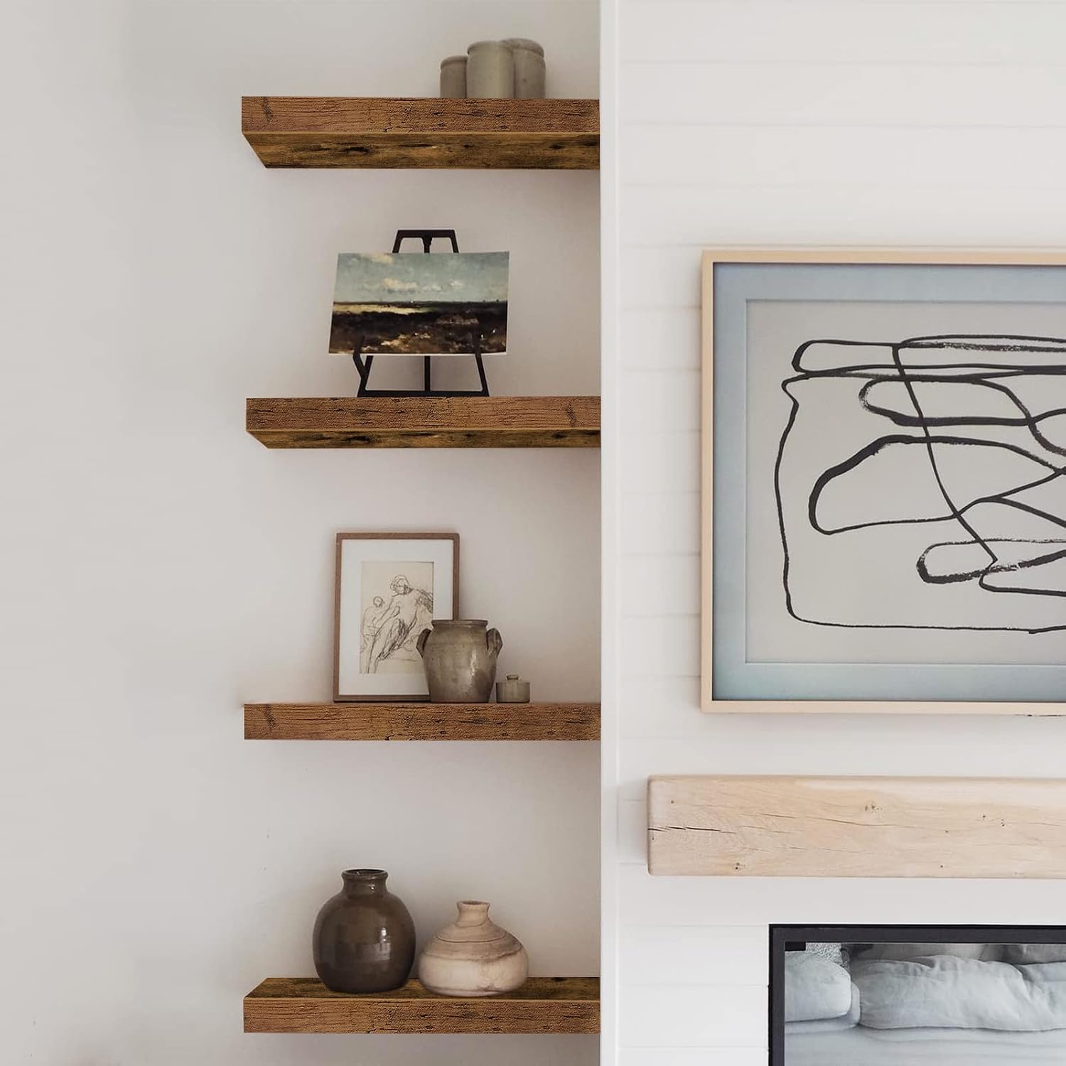 Detalle 1 de QEEIG Floating Shelves, 15.7-Inch