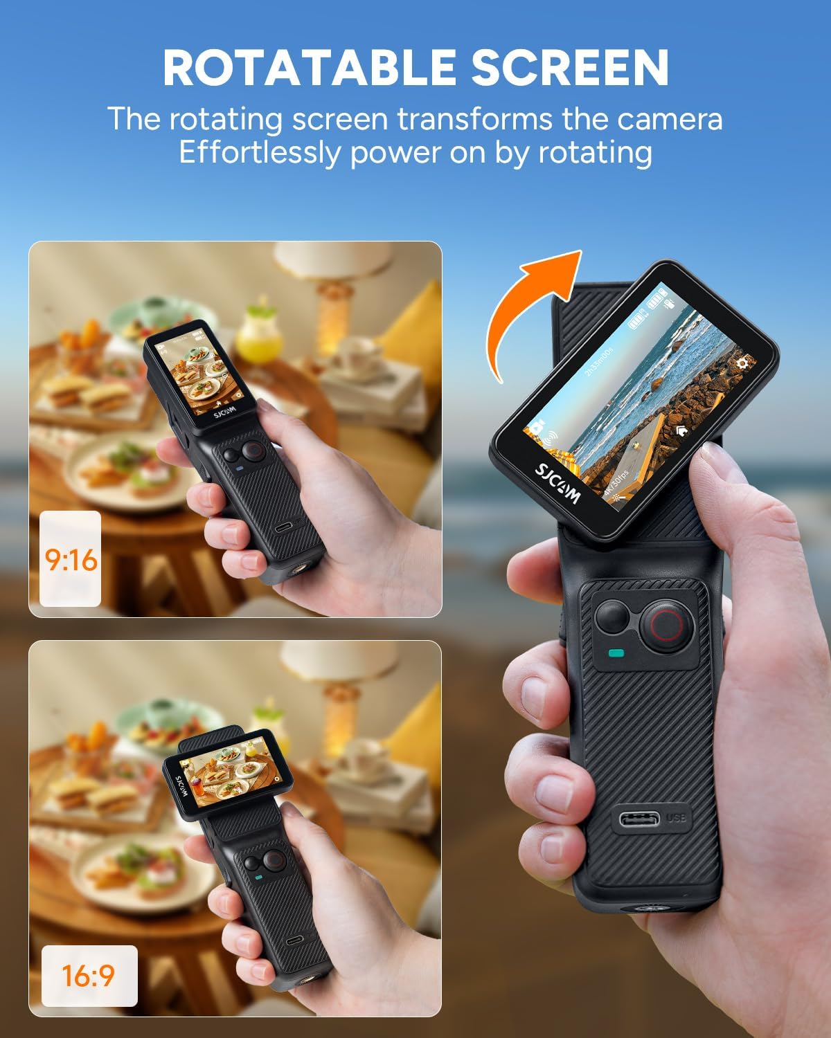 Thumbnail 4 de SJCAM C400 4K Pocket Vlogging Camera