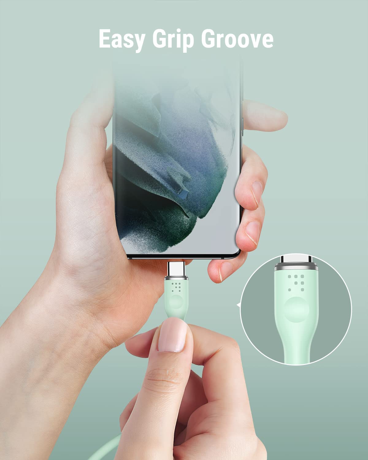 Thumbnail 4 de VOLTME USB-C to USB-C Cable 1.8m (Green) with Power Delivery fast charging up to 3A