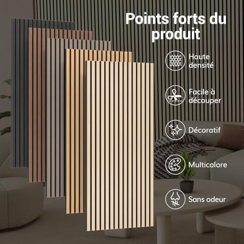 Thumbnail 6 de TONOR panneaux muraux décoratifs en bois 120 x 60 cm