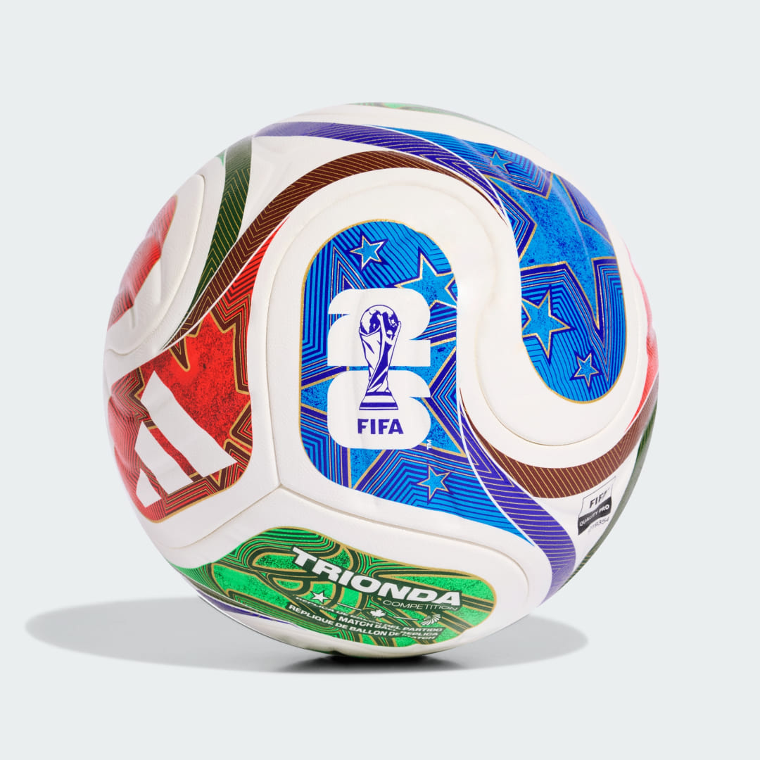 Detalle de Balón Copa Mundial de la FIFA 26™ Trionda Competition de Adidas — color Blanco