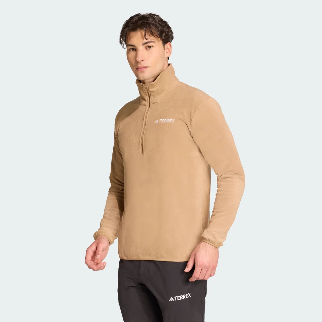 Detalle de Sudadera de felpa con cremallera hasta el pecho Multi Essentials de Adidas
