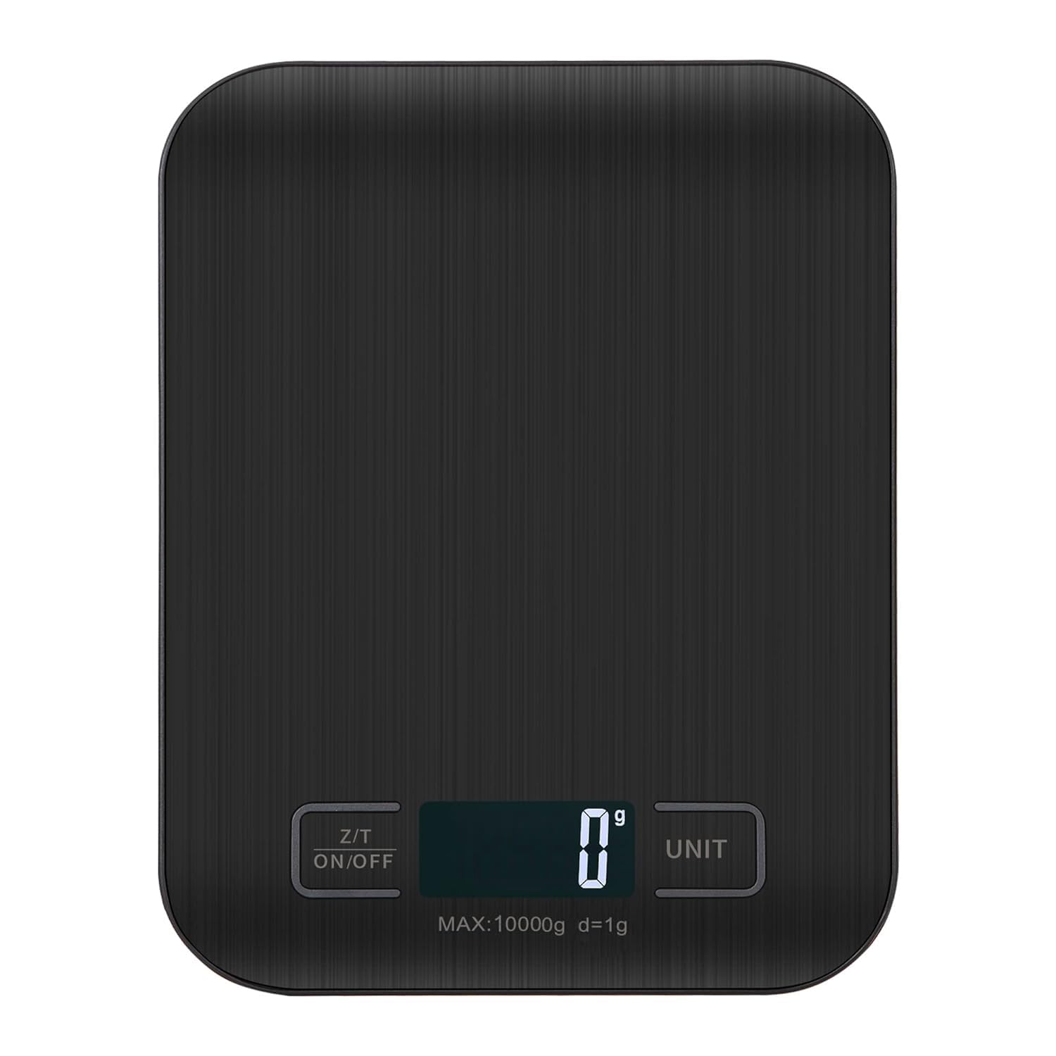 Torchtree Kitchen Scales 22lb Food Scale (Backlit LCD, Tare, Touch Buttons) — Black, 10kg