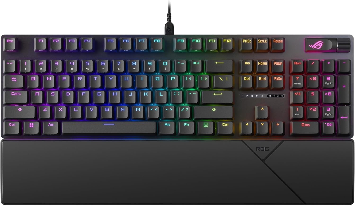 ASUS ROG Strix Scope II X Wired Mechanical Gaming Keyboard (100% Full-Size, Hot-Swappable) with PBT Keycaps – Black