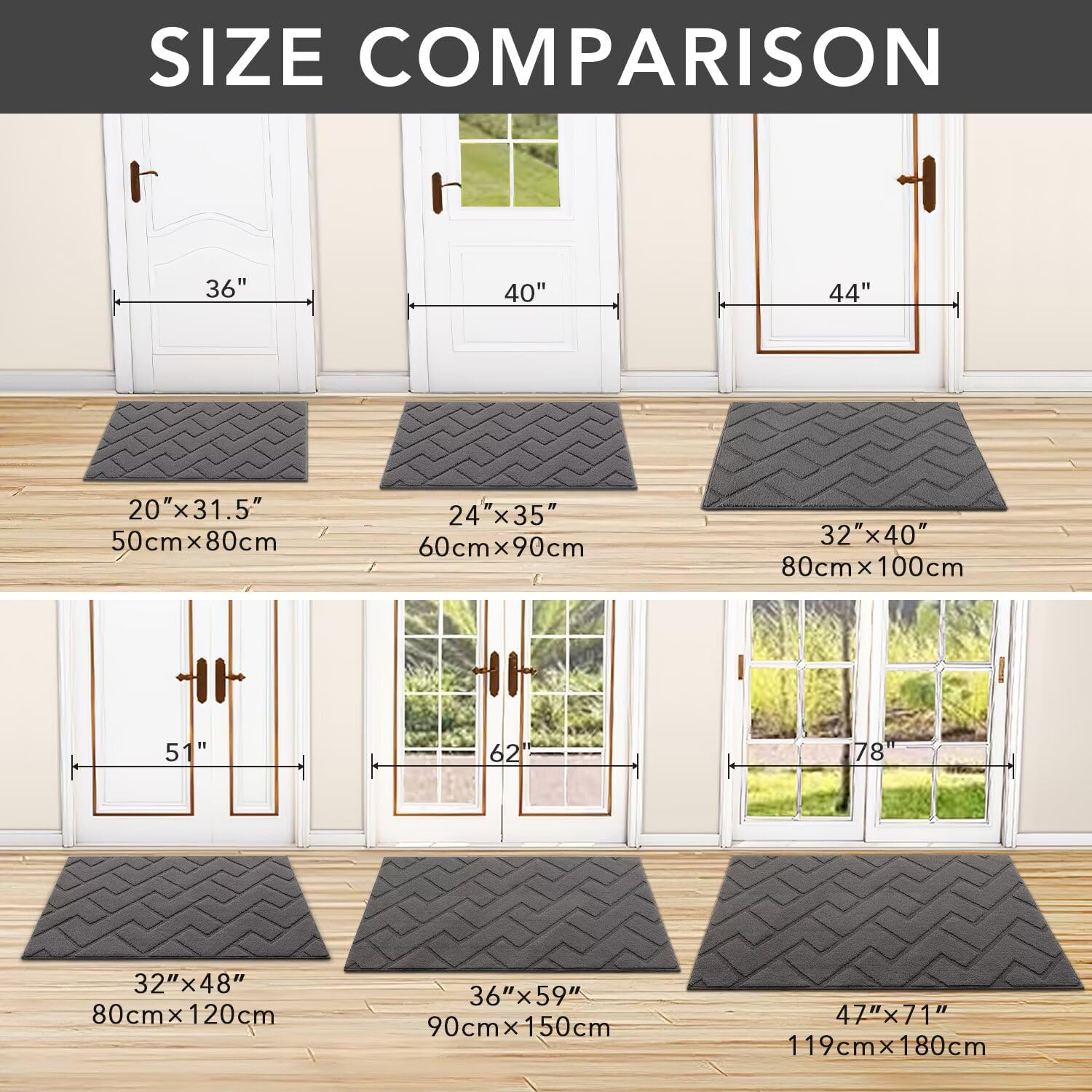 Thumbnail 2 de Biscpro Door Mats Indoor 50x80cm doormat
