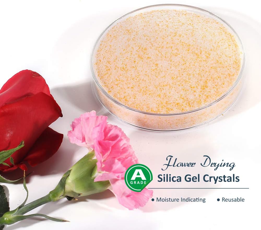 Detalle 2 de wisedry silicagel voor bloemen drogen, herbruikbaar, fijne kristallen < 1 mm, 3,6 kg