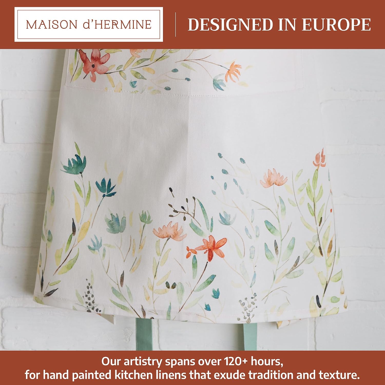 Detalle 2 de Maison d' Hermine Pocket Cotton Kitchen Apron