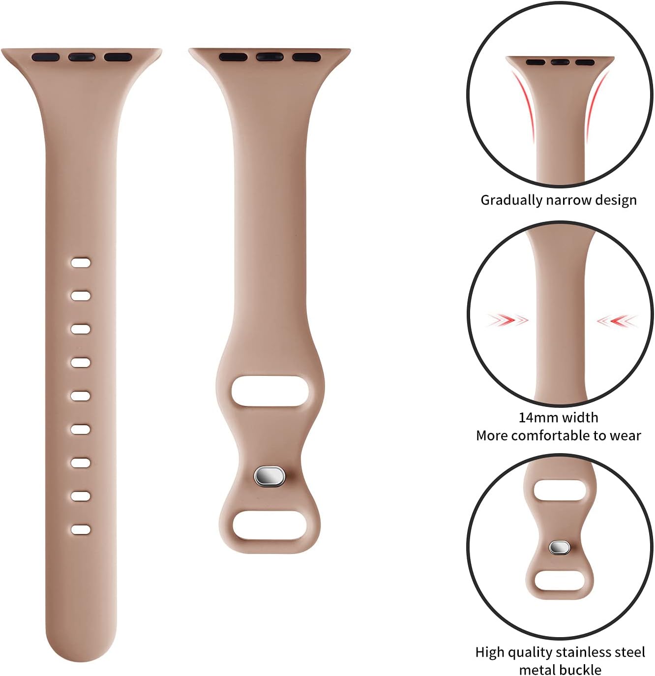 Thumbnail 2 de Apple Watch Replacement Slim Silicone Band 44mm